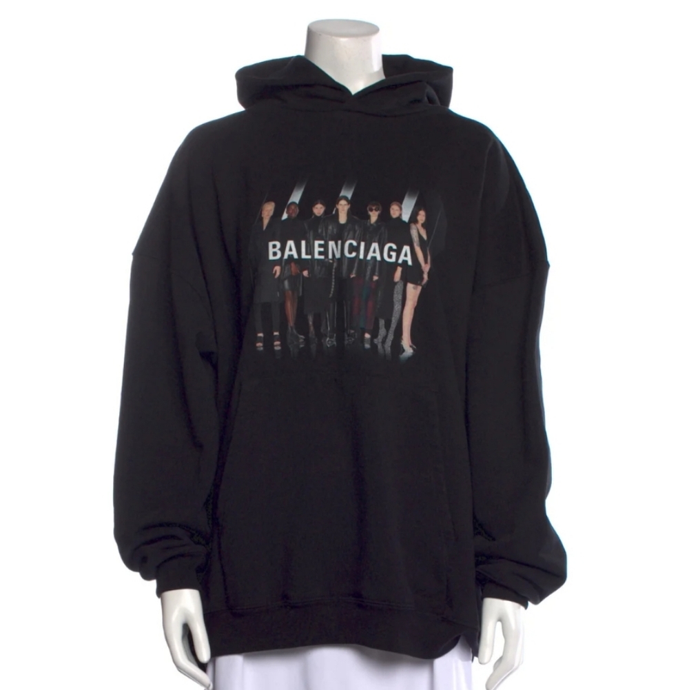 Balenciaga Oversize Top Model Hoodie